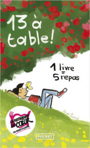 13 à table, 1 livre = 5 repas, au profit des Restos du Coeur